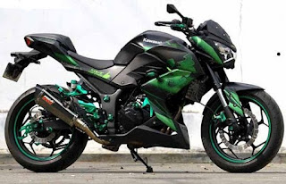 Modification Kawasaki Z250 Green Color