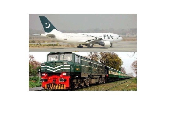 After Reduction in Fuel Prices $ in the country PIA & Pakistan Railway Reducing its domestic fares