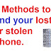 7 ways to locates your lost or stolen phone