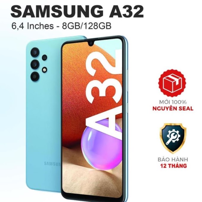 [ beuadinhvanrau ] Điện thoại SAMSUNG Galaxy A32 6.4" (8GB/128GB) Chính hãng mới 100% Có Tiếng Việt - 1 Đổi 1 - Bảo Hành 1 Năm MNO152