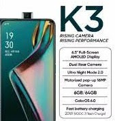 SPESIFIKASI HP OPPO K3