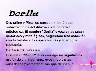 significado del nombre Dorila