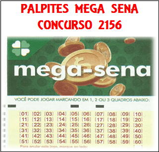 Mega sena 2156 palpites de grupos e jogos desdobrados