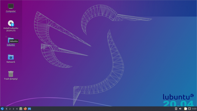 سطح مكتب Lubuntu