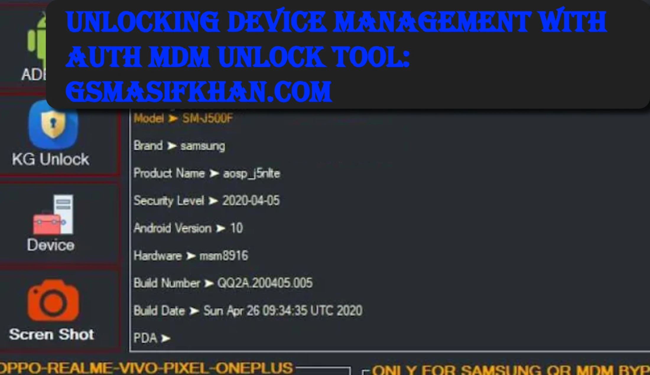 Auth MDM Unlock Tool