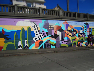 Aurora Bridge Mural (Fremont) Before and After