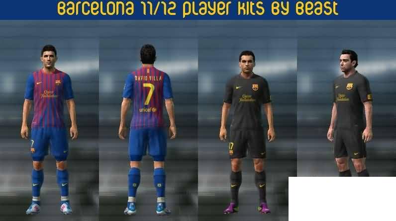 FC Barcelona Kits temporada 20112012 Players GDB para PES 2011 by 