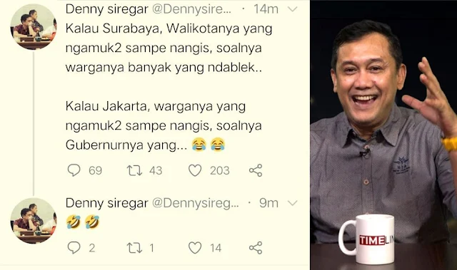 Demi Bela Risma, Denny Siregar Jatuhkan Warga Surabaya