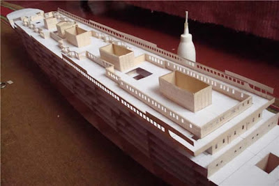 titanic paper model