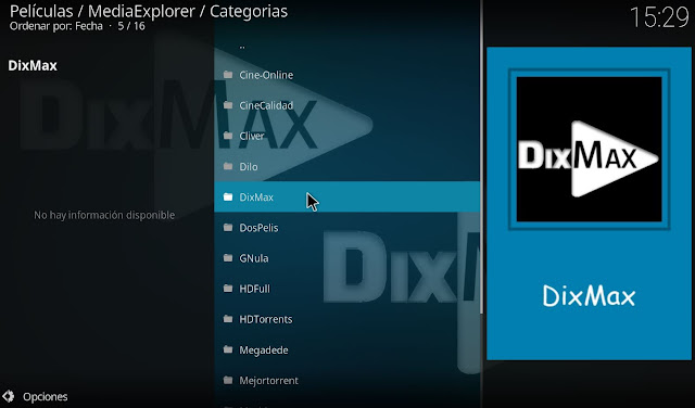 Descarga Mediaexplorer para Kodi