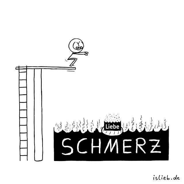 Liebe Schmerz Cartoon