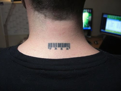 barcode tattoos, neck tattoos, tattoos for guys, tattoos desings,