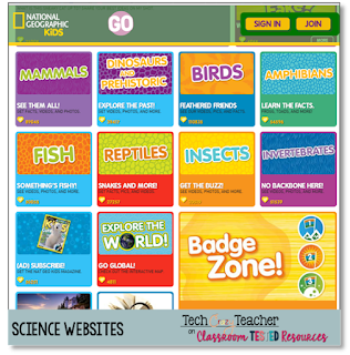 Looking for great science websites for your classroom? Here is a list of 13 awesome science websites for elementary students!