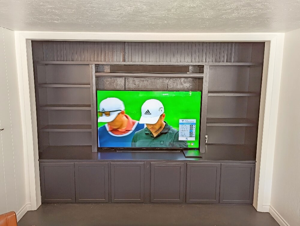 DIY Built-in Entertainment Center