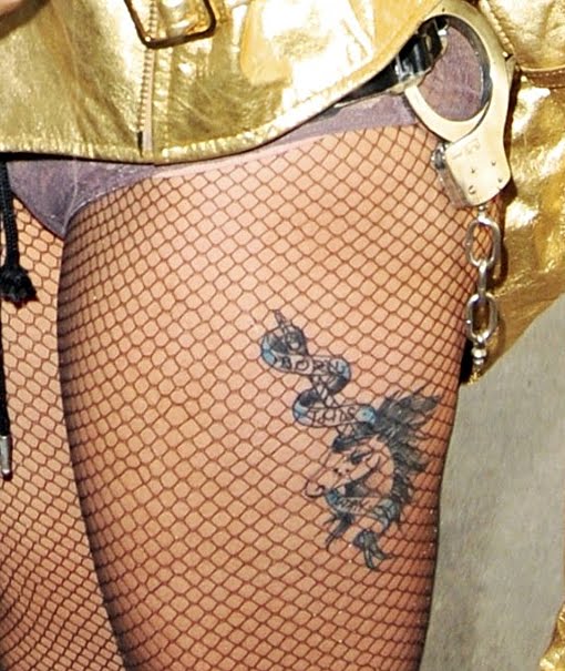 rose thigh tattoos