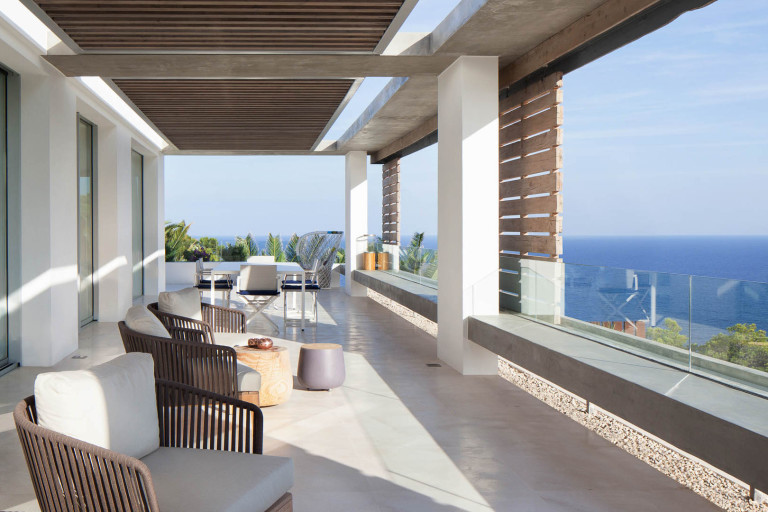 Modern Mediterranean Villa In Ibiza With Panoramic Ocean Views