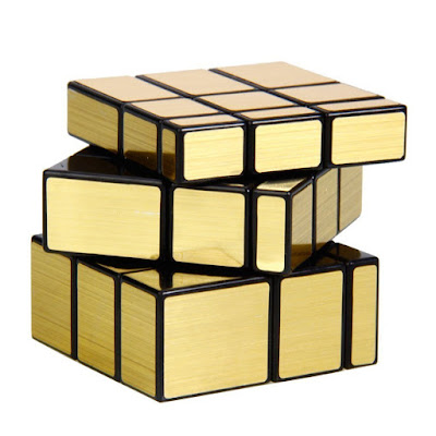 Golden Mirror Cube Rubik's Puzzle Game