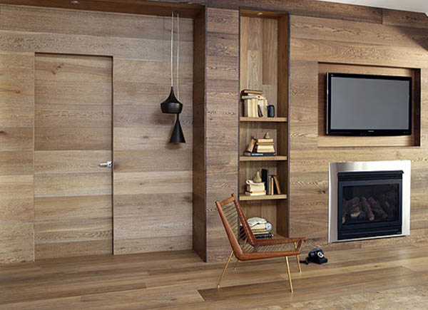 entrance wall decor ideas Wood Paneling Interior Walls Designs | 600 x 435