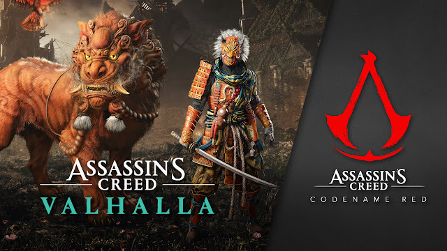 assassin's creed valhalla yurei bushido dlc pack premium cosmetics tease ac codename red feudal japan setting action role-playing game ubisoft pc playstation ps4 ps5 xbox one series x/x xb1 x1 xsx