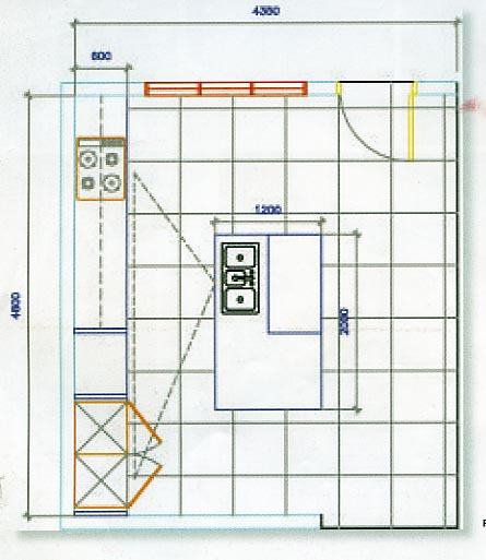 imanpuri interior architecture Inspirasi 3D dapur  moden