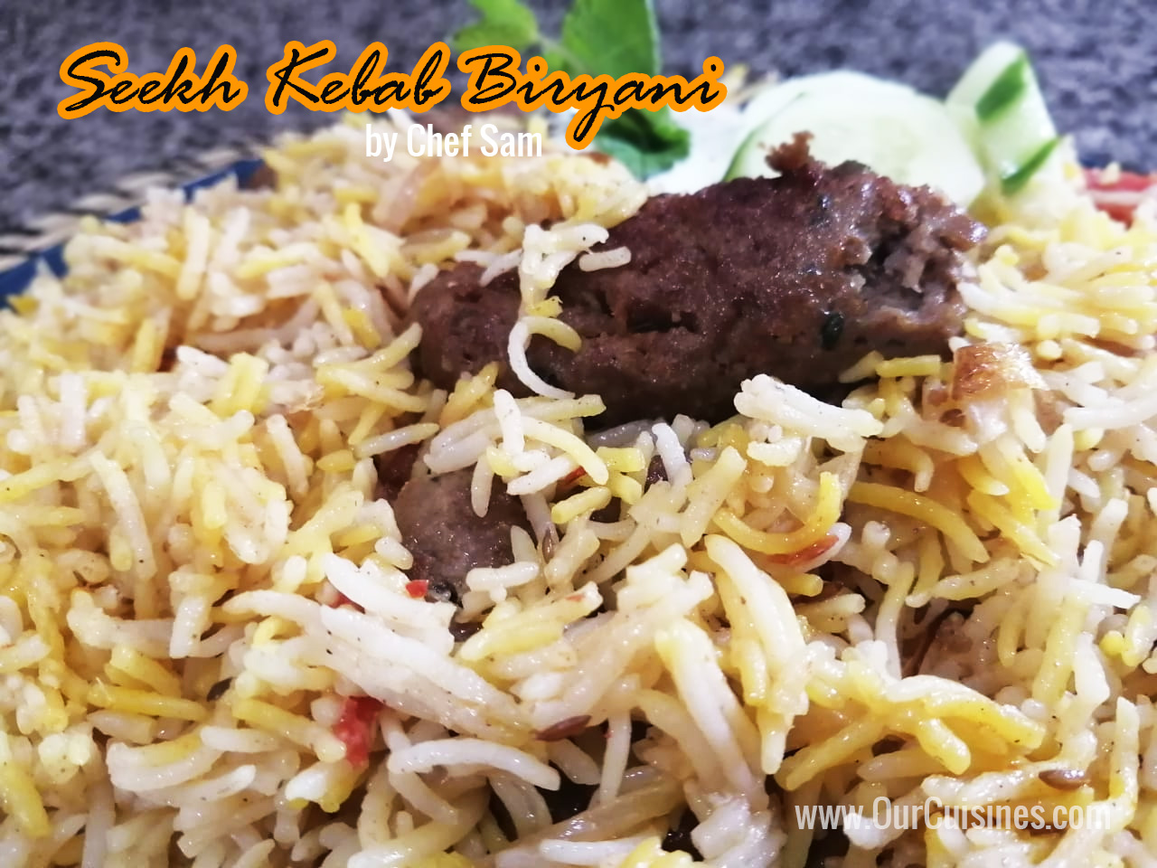 Seekh Kabab Biryani