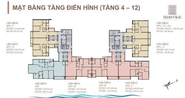 Chung cư Heritage West Lake – Tuyệt tác kiến trúc bên Hồ Tây