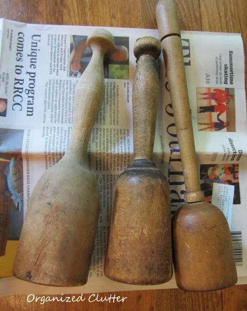 Coconut Oil On Vintage Wooden Utensils