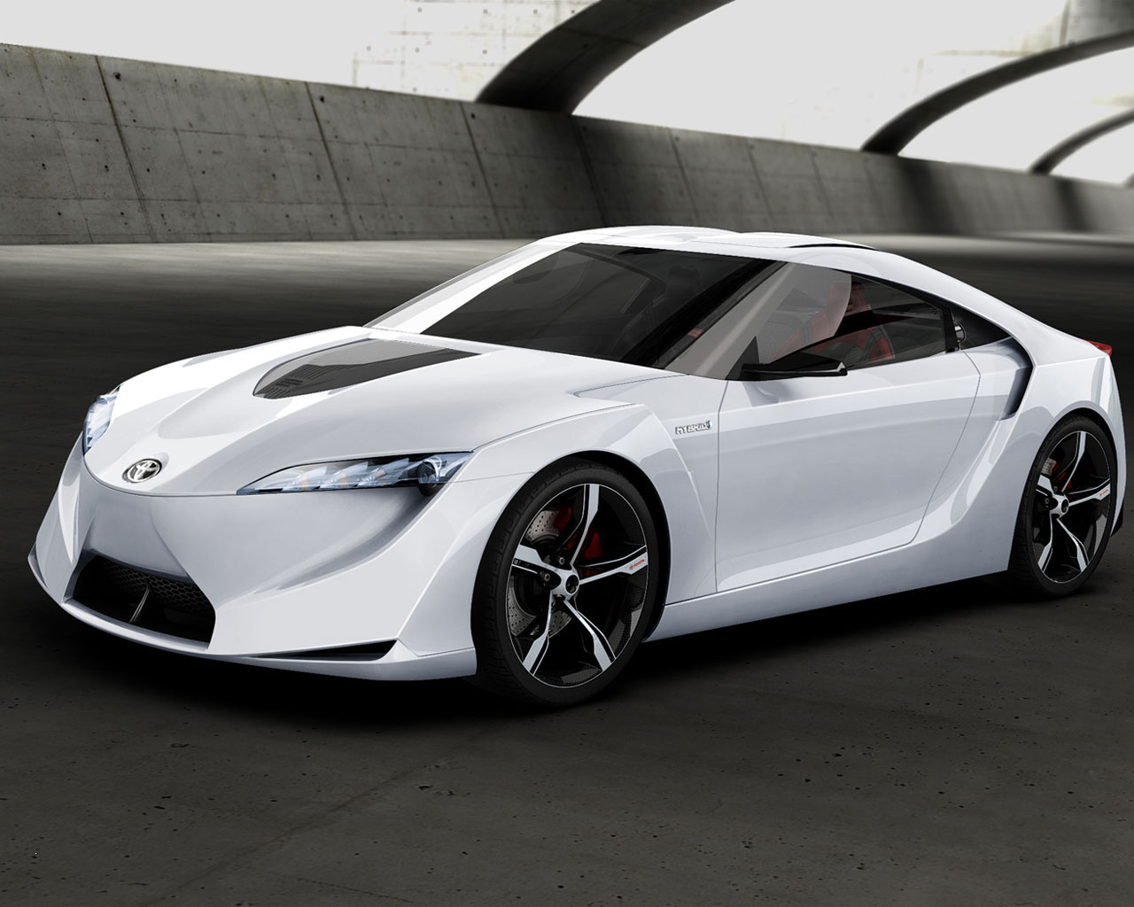 Futuristic Toyota FTHS Hybrid Sports Concept Car Integrates Ecology 