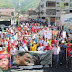 Oficialistas celebraron cumpleaños de Chávez en las calles de Ribas