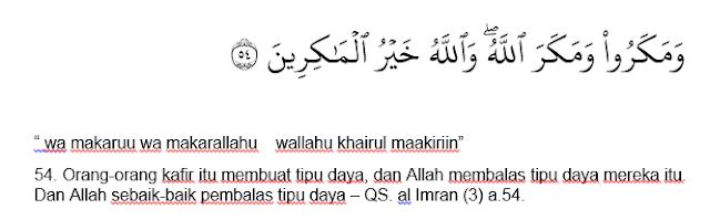 QS alImran ayat 54