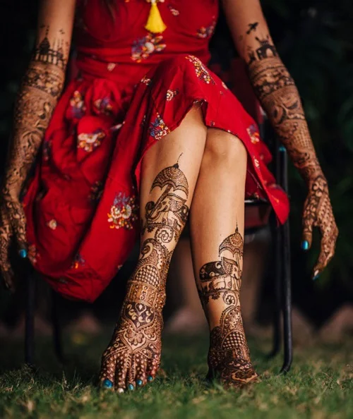 The Bridal Mehendi Indian women Fashion