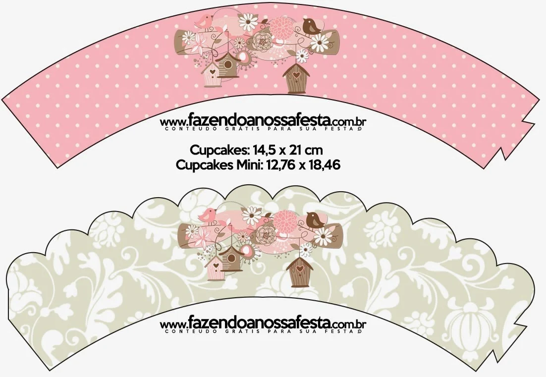 Free Printable Cupcake Wrappers.