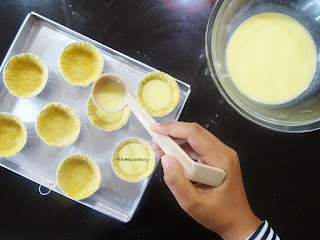 Hong Kong Style Milk Egg Tart (Thicker Version of Pie Susu Bali) || homefoodstory.blogspot.com