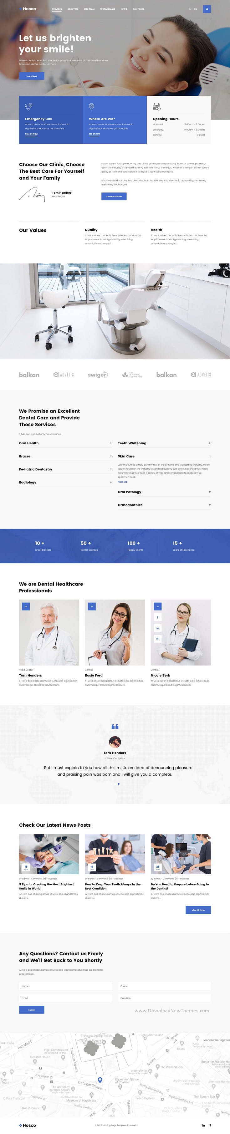 Dentist & Medical Sketch Template