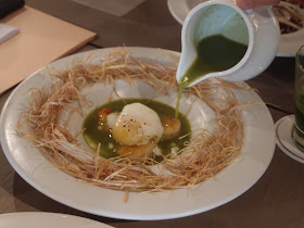 Slow Cooked Egg & Tiger Prawns in Dou Miao Soup