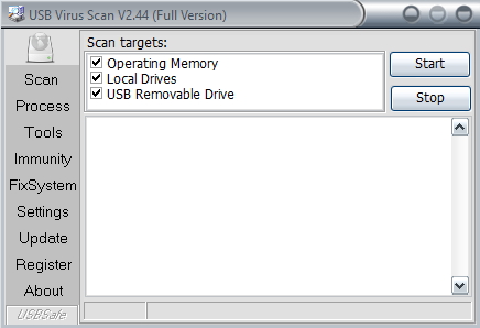 USB Virus Scan 2.4.4 Build 071