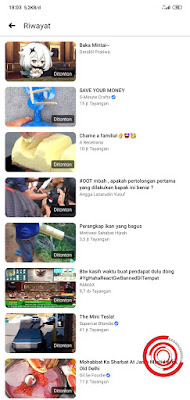 4. Maka nantinya akan muncul video yang sudah pernah kalian tonton