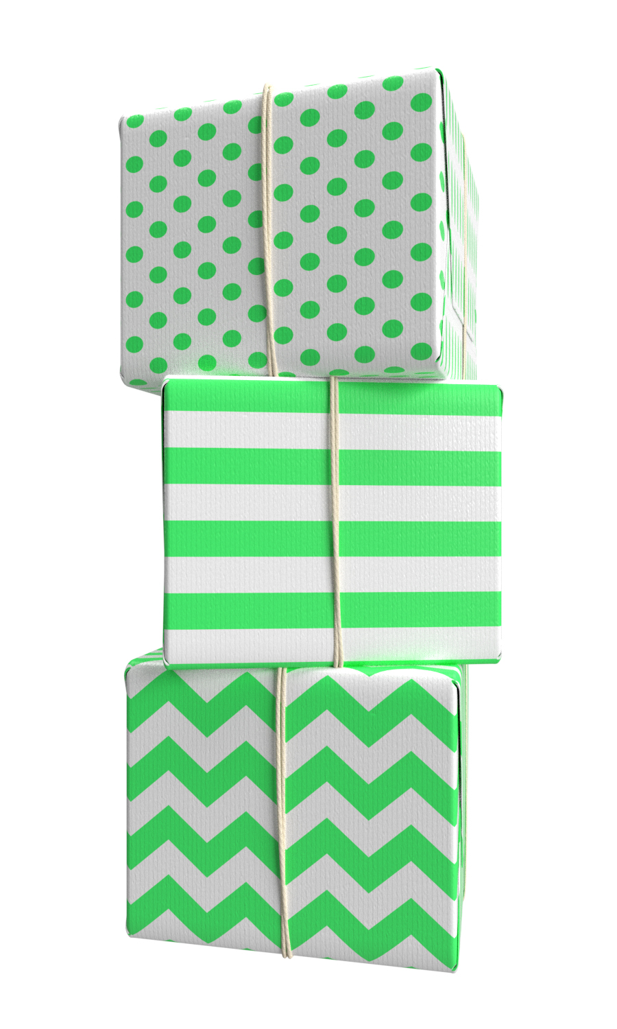 Light Green and White Wrapping Paper