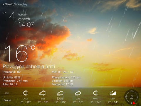 Ecco Meteo°, l'applicazione meteo più bella di sempre! Riprogettata per iOS 7. 