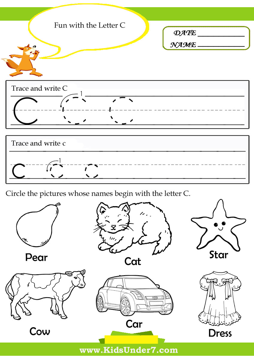 Free Preschool Alphabet Tracing Printable Worksheets