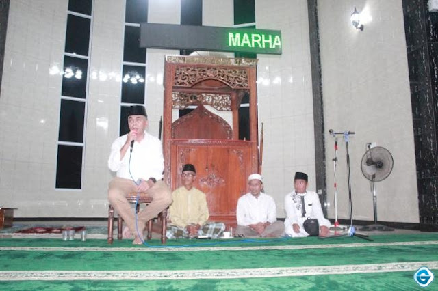 Bupati Natuna Melakukan Safari Ramadan di Masjid Ibnu Salim, Ranai Darat