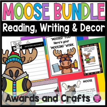 If you are looking for Moose Classroom Decor, Activities, and More this MOOSE BUNDLE is for you! This Moose Woodlands animals bundle includes name plates, reading activities, end of year awards, moose bucks (money), friendly letters unit, and a 12 illustrated calendar Set! Everything you need to make back to school "MOOSE"TATIC is included in this Moose bundle.
