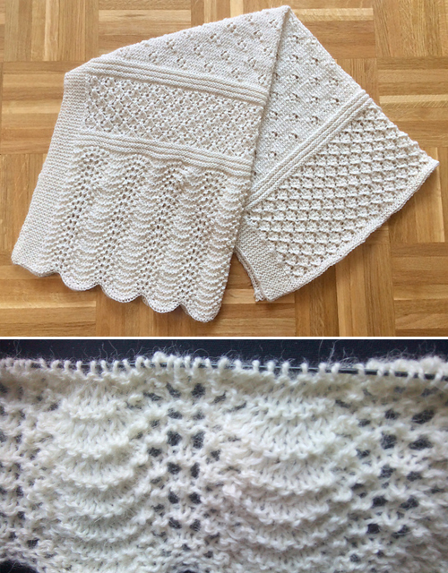 Blanket with Lacy Pattern - Free Tutorial 