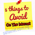 Five (5) Things To Avoid Doing On The Internet