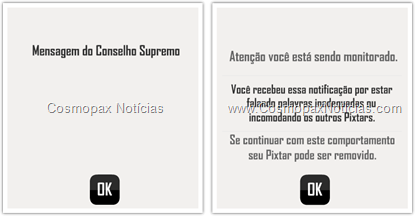 Mensagem do CS - cor branca