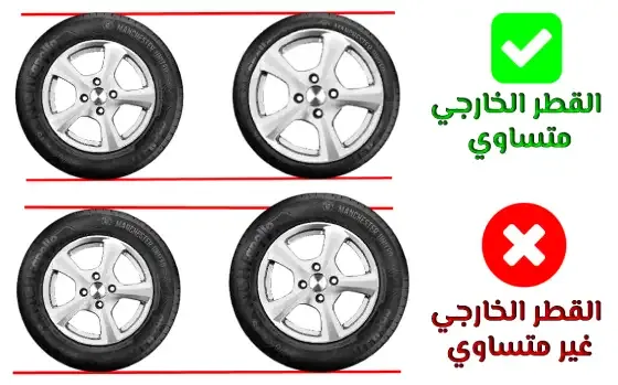 تكبير اطارات السيارة