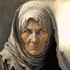 アラブの老婦人画像