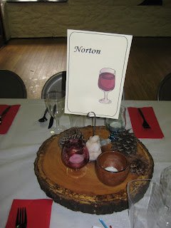 Wine Wedding Table Marker