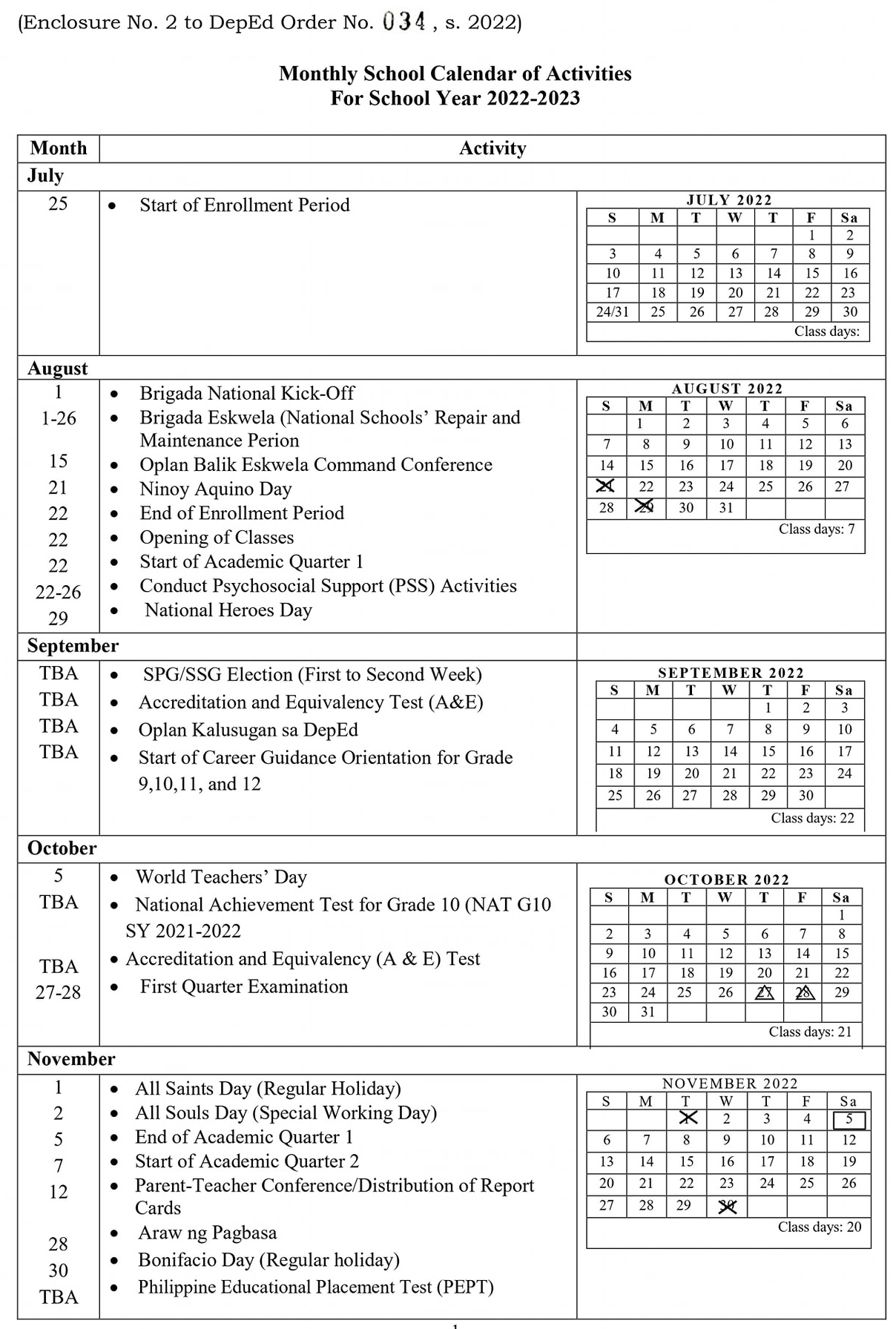 Deped Calendar Of Activities 2023 2023 Get Calendar 2023 Update 