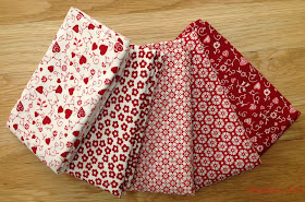 Red and White Fabrics - Quilters Basics, Stof